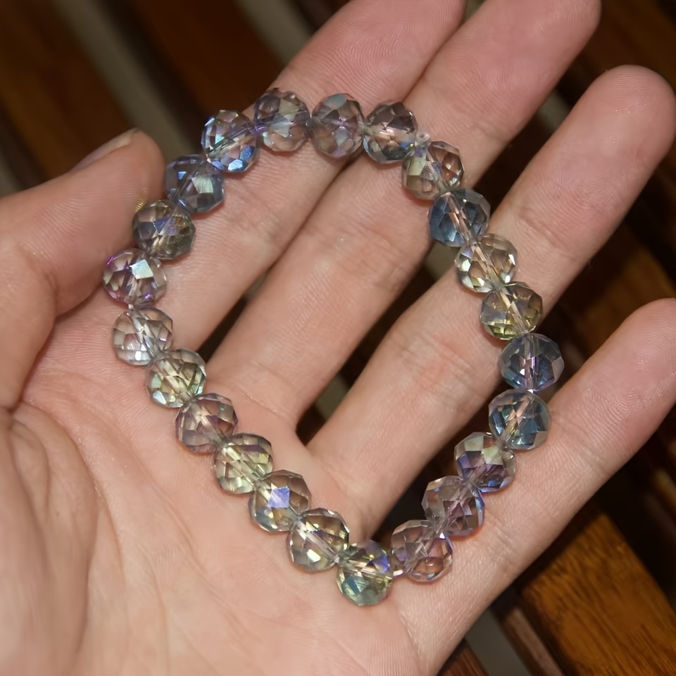 Bohemian Style Crystal Bracelet Multicolor Gemstone Bangle